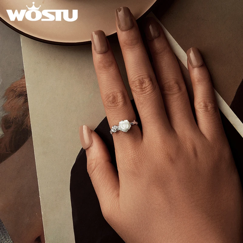 Серьги-кольца и Открытое кольцо в виде Розы