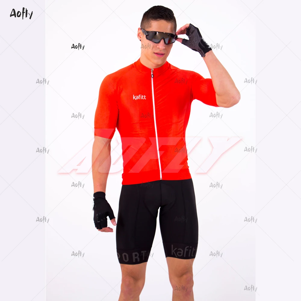 

2020 г., Kafitt, мужские красные комплекты одежды из Джерси для велоспорта, рубашка для шоссейного велосипеда, костюм, велосипедные шорты, одежда для горного велосипеда, Раздельный комплект из двух предметов 20D