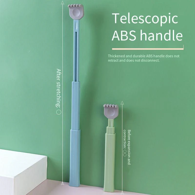 Мягкая силиконовая чесалка для спины телескопический Массажер снятия зуда