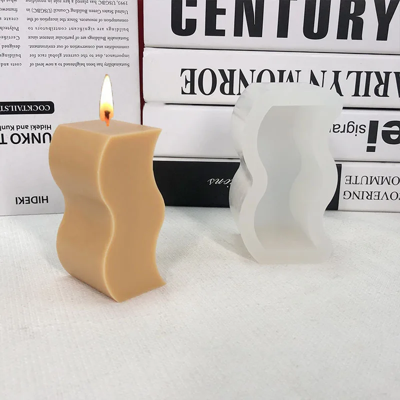 

DIY Abstract Wave Plane S-shaped New Arrival Geometry Ins Scented Candle Plaster Cake Decorating Silicone Mold