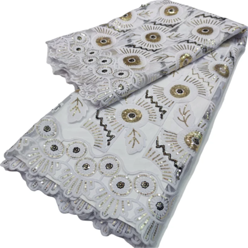 Новейшая кружевная ткань с блестками дешевая африканская Тюлевая зеленая для