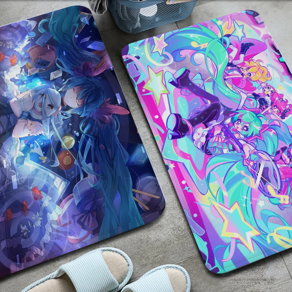 H-HatsuneS M-MikuS Напольный Коврик Мягкий Современный Стильный Ковер С Принтом