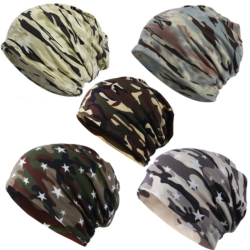 Autumn winter hat outdoor Plush PulloverUnisex bone brand men's Knitted wool beanies women's Hats Hip Hop caps camouflage |