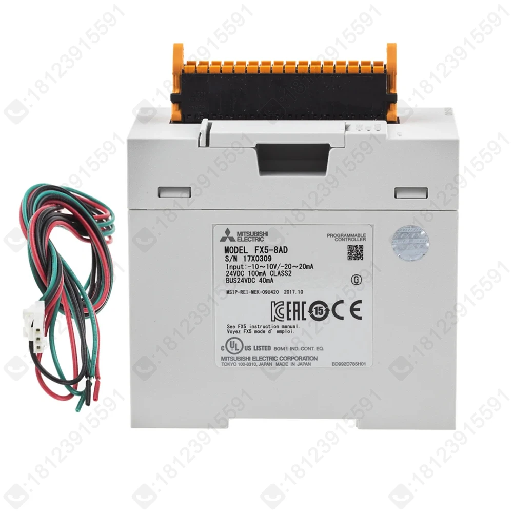 

Аналоговый 8-ходовой входной модуль Mitsubishi Fx5u Fx5-8AD, напряжение/ток/термопара/термостойкость