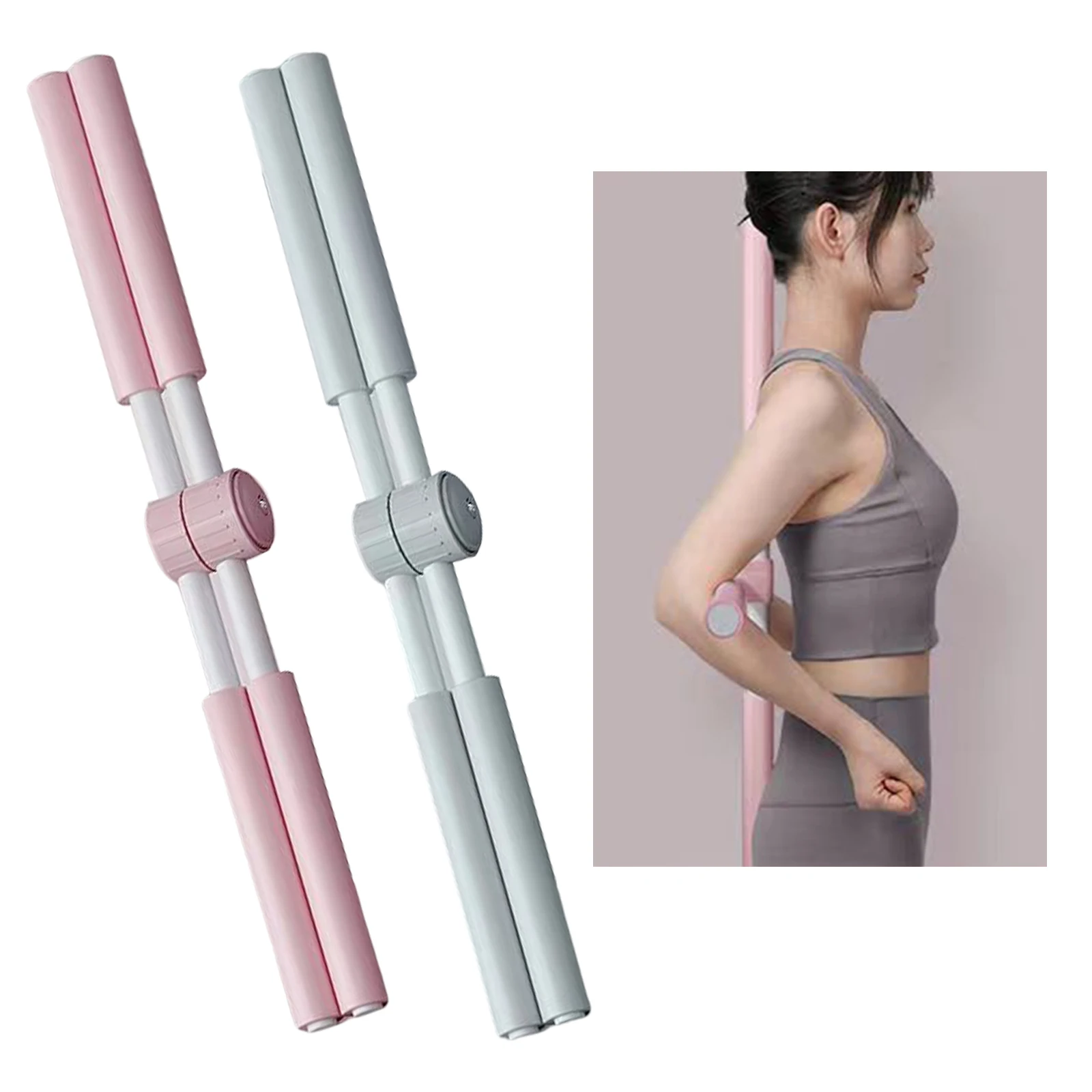 

Yoga Stick Open Shoulder Flexibility Stretching Lung Opener Posture Corrector Bar for Body Sculpting Beautifying, Gymnasts