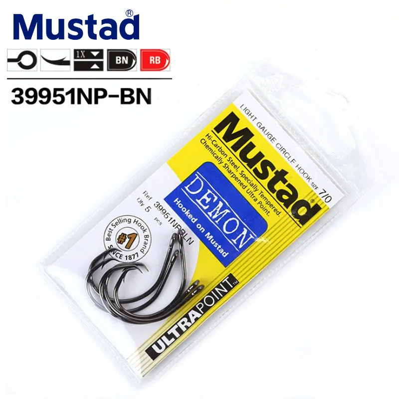 Оригинальные карабины Mustad 39951 из углеродистой стали большая игра тунца Морская