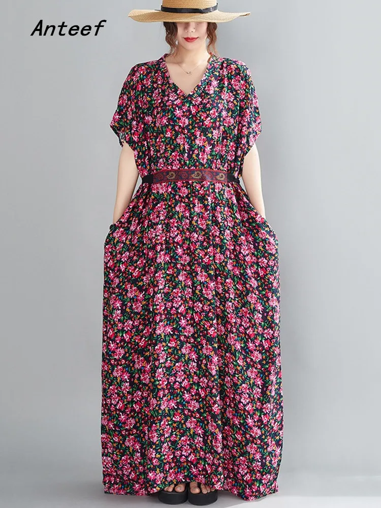 

Женское атласное винтажное платье с коротким рукавом, повседневное Свободное длинное пляжное платье макси, элегантная одежда 2022