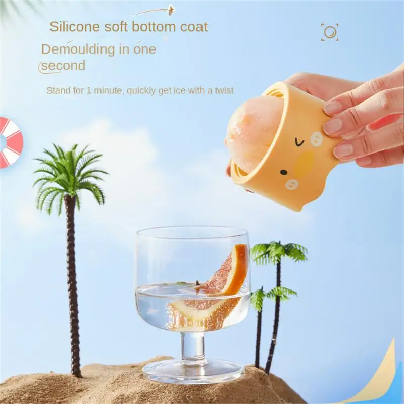 

Spherical Ice Hockey Mold Whiskey Ice Making Frozen Ice Cubes Food Grade Silicone Box Household Ice Making Artifact Round Mold