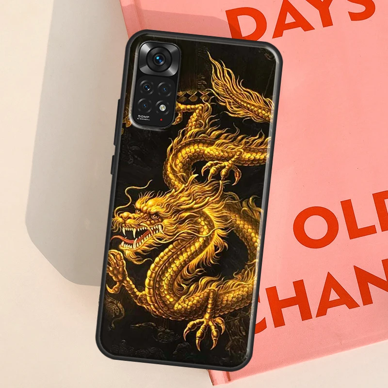 Китайский дракон для Redmi 9 10 10C 10A 9C 12C Φ Note 12 11 8 Pro 9S 10S 11S 12S