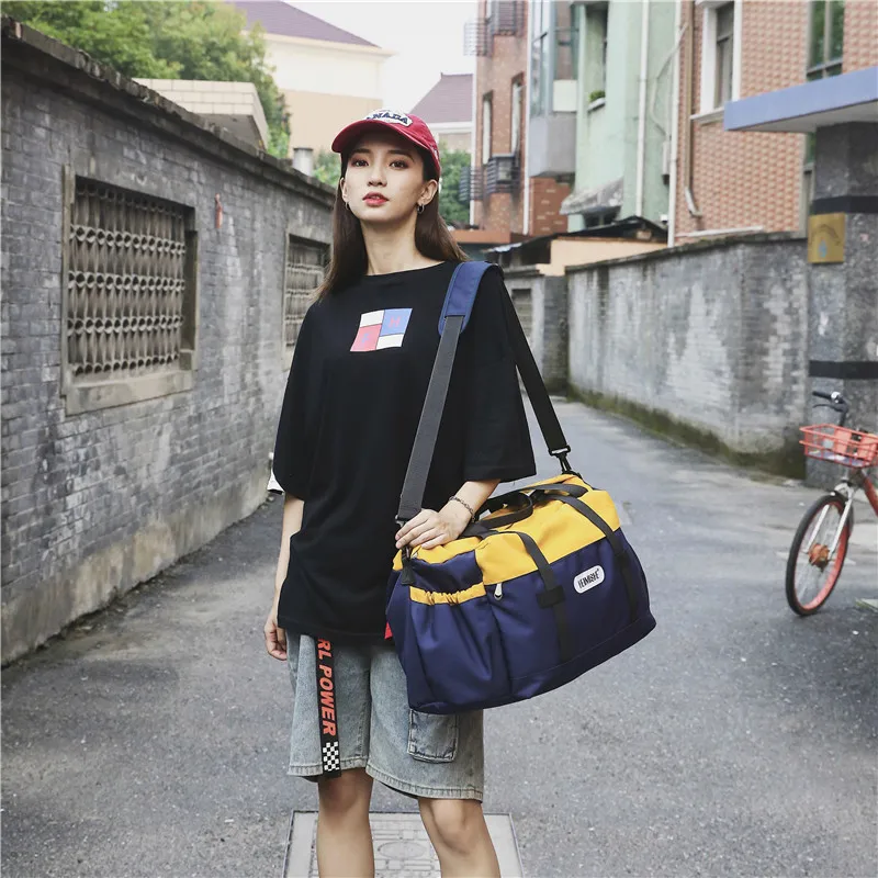 Travel Bag  Big Bag Carry on Luggage Gym Accessories Men Portable Storage Bag Shoulder Messenger Duffel Bag Exercise Bag