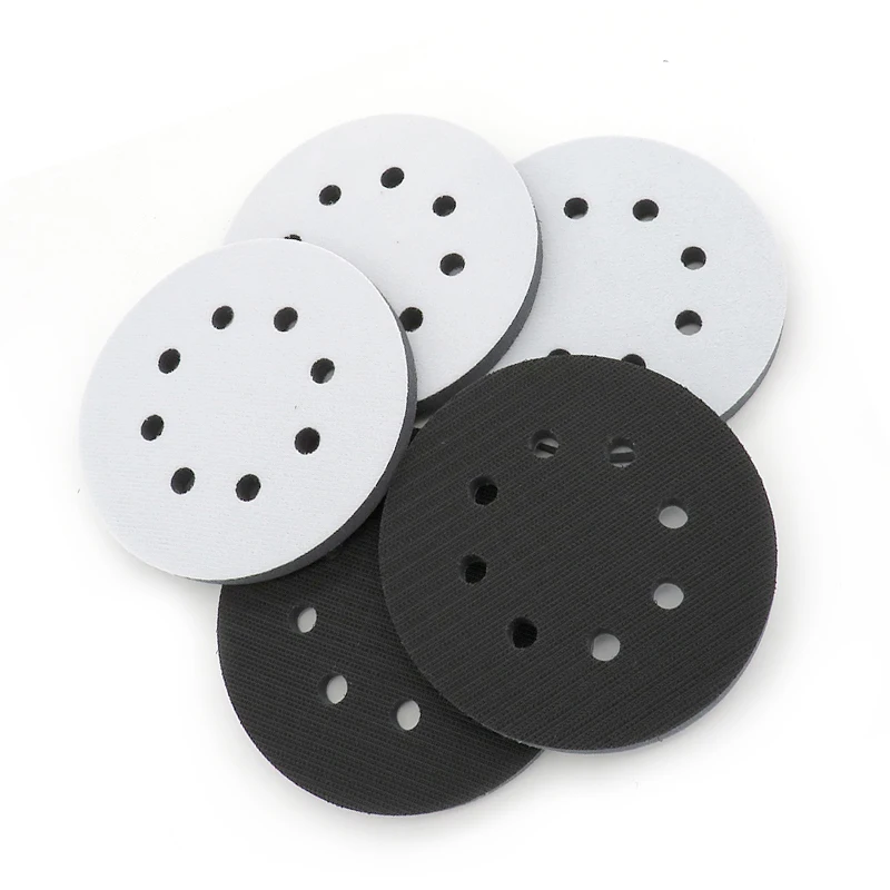 

1pcs 5 Inch 125mm Round Sandpaper 8 Hole Disk Sand Sheets Hook And Loop Sanding Polishing Disc Protective Pad Backing Pad