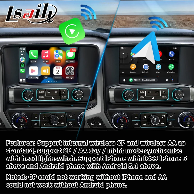 Интерфейс Android / CP AA для Chevrolet Sliverado 1500 2500 2014 GPS навигация видео интерфейс система