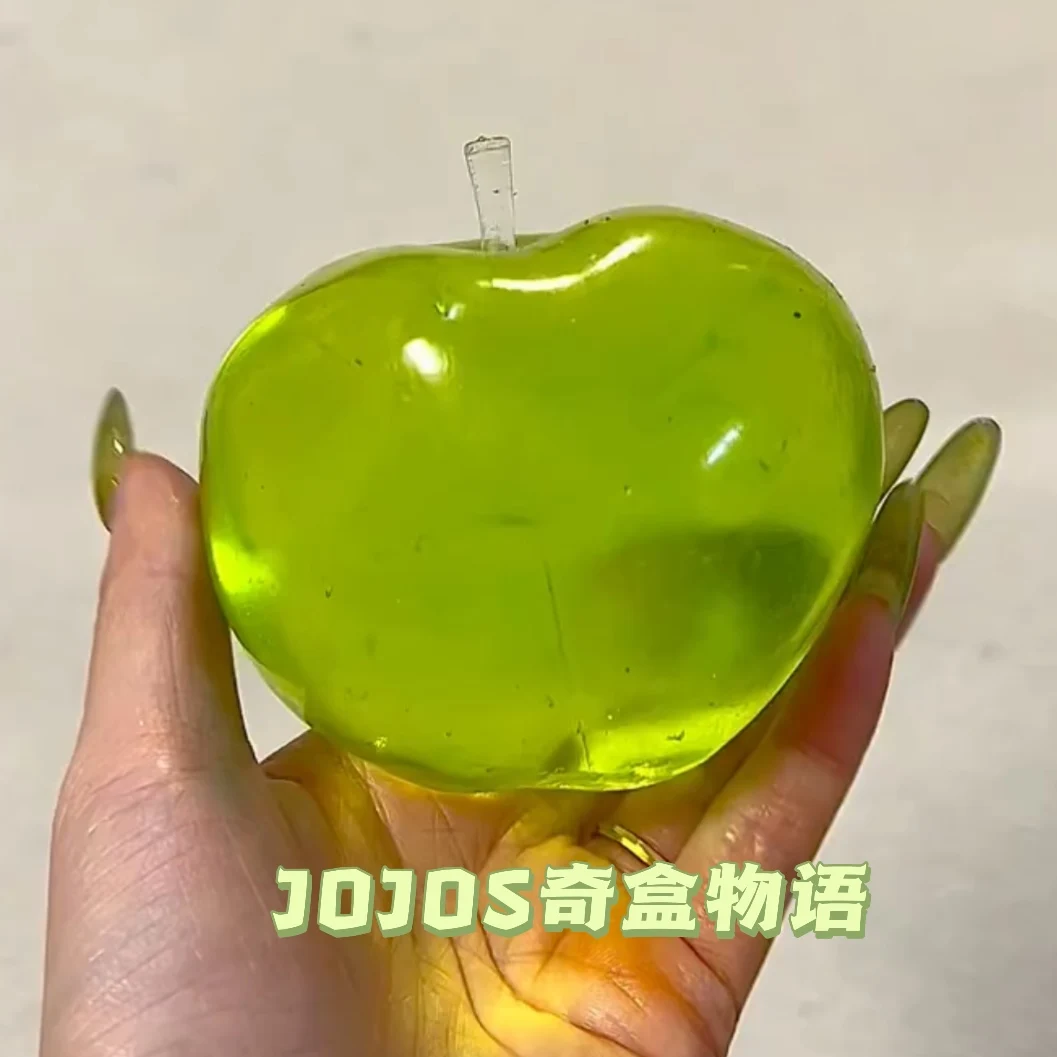 Фото Мягкая игрушка-антистресс Green Apple Blue Maltose: сенсорная игрушка-фиджет, имитирующая прозрачный материал, с медленным восстановлением формы, для снятия стресса №1