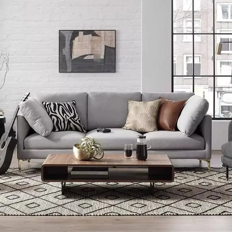 Европейский индивидуальный диван двухместный с подлокотником скандинавский