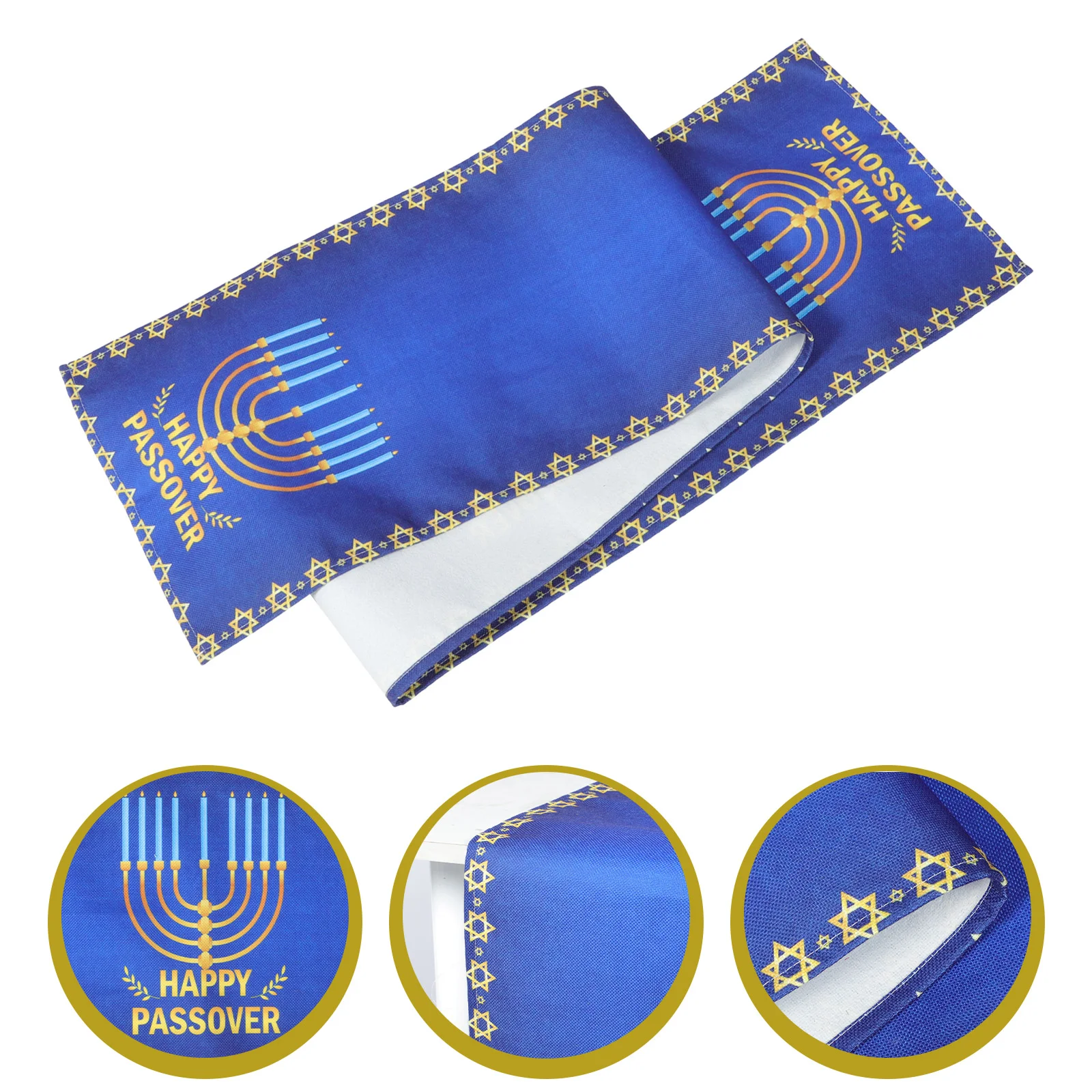 

Table Runner Tablecloth Cover Decorchanukah Hanukkah Menorah Jewish Festival Dining Settings Home Decorative Buffet Banquet