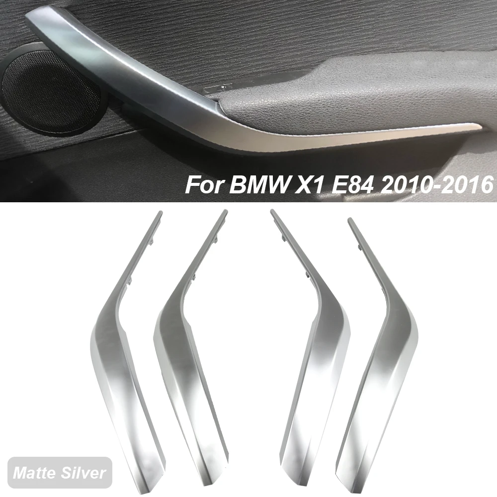 

2PCS Set Car Left Right Interior Door Armrest Pull Handle Outer Cover Trim For BMW X1 E84 2010-2016