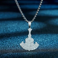 todorova stainless steel viking amulet thor hammer axe of perun pendant necklace for men punk choker scandinavian jewelry