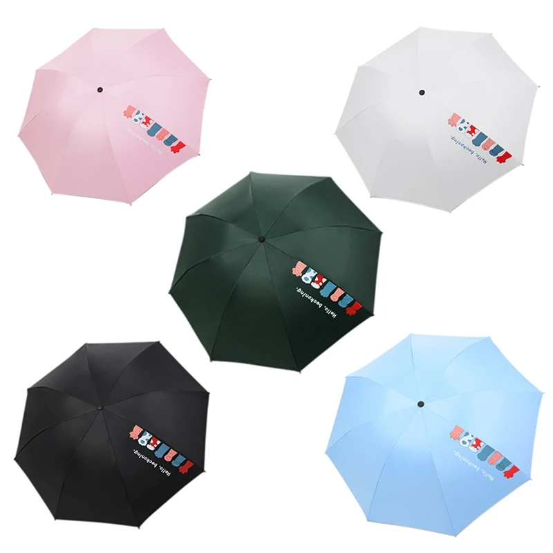 

Креативные Мультяшные зонты с кошачьими когтями, складной зонт с котом для женщин, девочек, мальчиков, милый Зонт с УФ-защитой, подарок с жив...