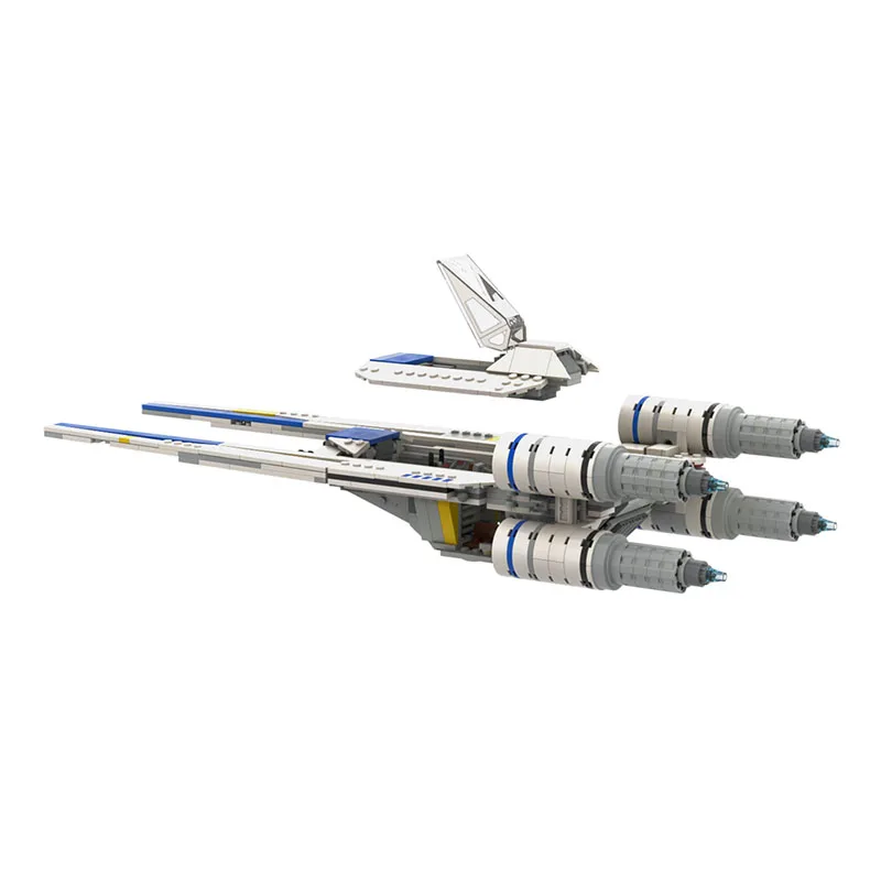 Фото Конструктор MOC U-Wing MOD Fighter, 749 деталей, серия «Космические войны», модель космического корабля, креативный набор для сборки, подарок на день рождения №4