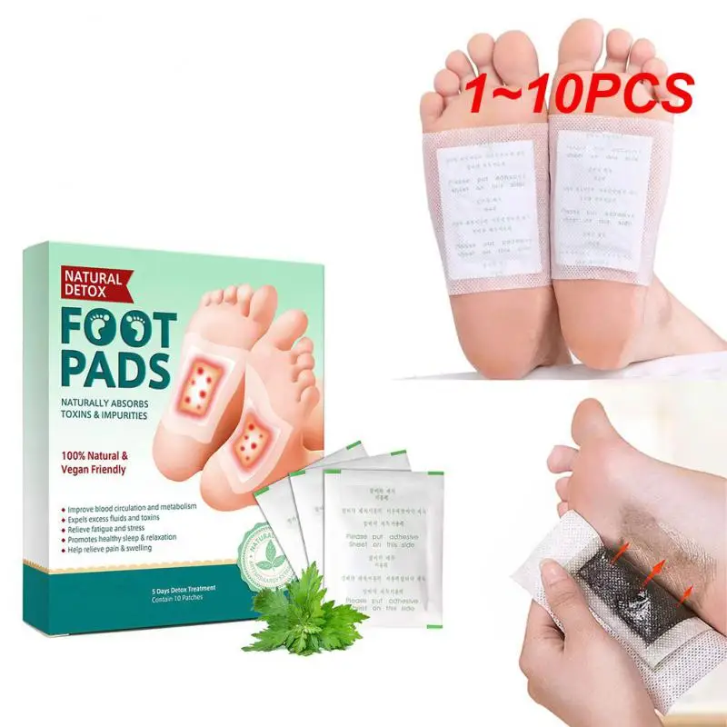 

1~10PCS Detox Foot Patches Natural Foot Care Stress Relief Patches for improve sleep metabolism blood circulation,increase