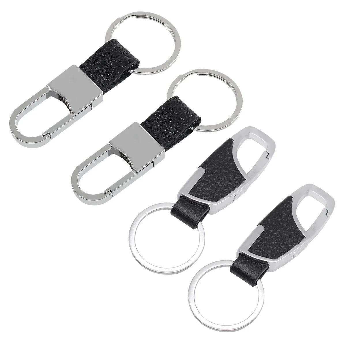 

4pcs Carabiner Keychain Metal Men Car Keys Organizer Key Ring for Daily Use