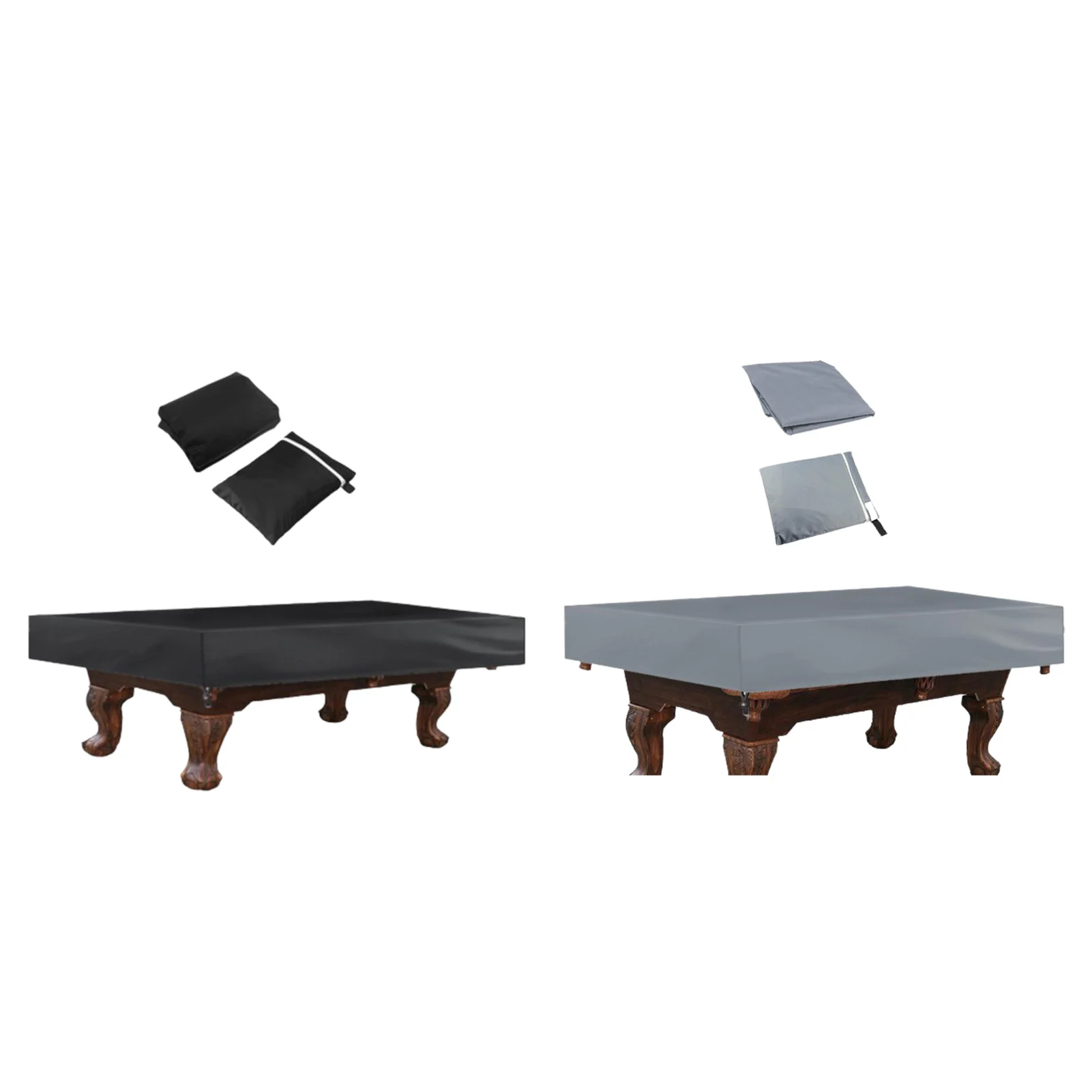 

8ft Pool Table Dust Cover Furniture Cover Waterproof Billiards Table Cover 210D Oxford Cloth Protector Dustproof Cover Table