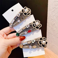 rhinestone hair tie clip for women girl bear animal elastic bands rubber korean cute accessories handmade wholesale