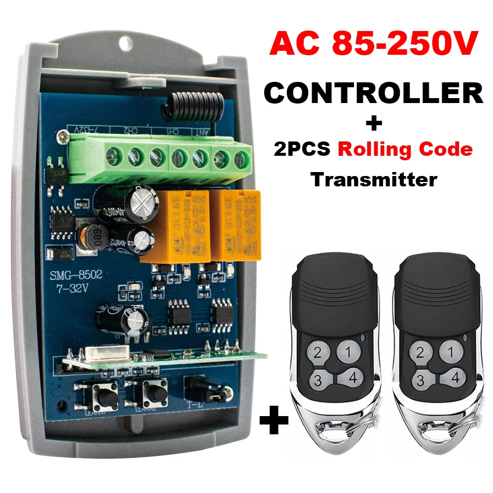 

Scimagic-RC Универсальный Wi-Fi Смарт-переключатель для гаражных дверей 2-канальный