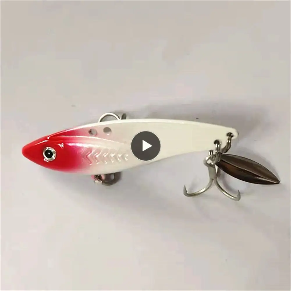 

Silver Metal Bait Strong Anti-corrosion Fake Bait Tensile Strength High Rate Of Medium Fish Bait Fishing Supplies Red Head White