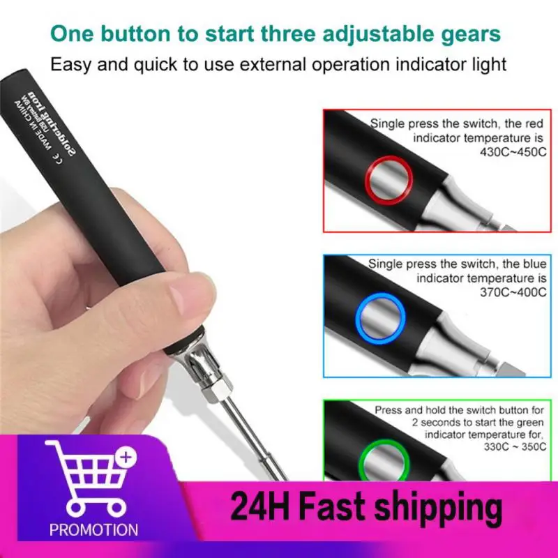 Мини-паяльник с беспроводной зарядкой USB-паяльник ручка паяльник сделай сам