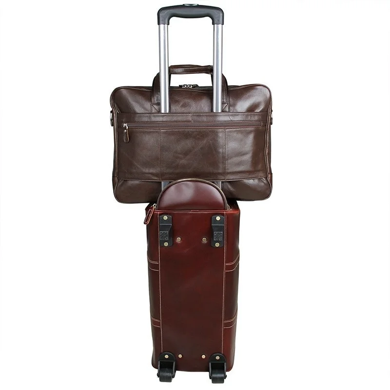 Men's Briefcase Genuine Leather Handbags Bag For Documents Men Business Portfolio Male Excellent Cow Leather Travel Laptop Bags