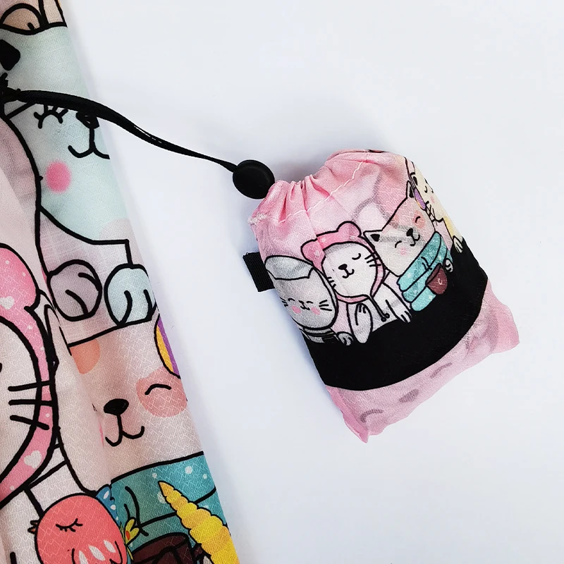 Нейлоновая Складная многоразовая сумка для покупок Polybye маленькая сумка-тоут