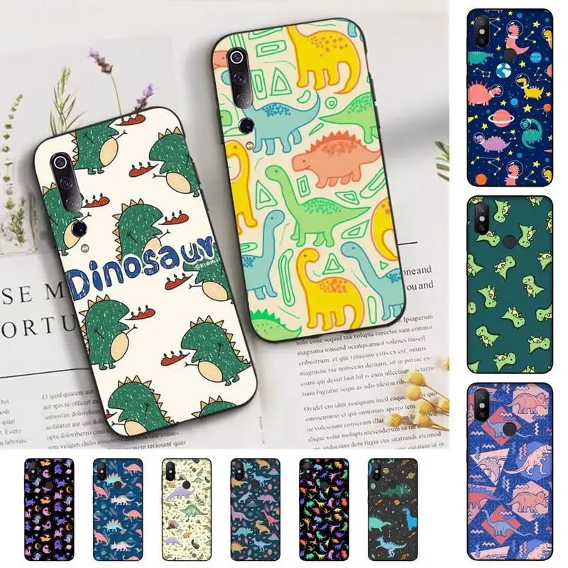 

Cute Animal Dinosaur Phone Case for Xiaomi mi 5 6 8 9 10 lite pro SE Mix 2s 3 F1 Max2 3