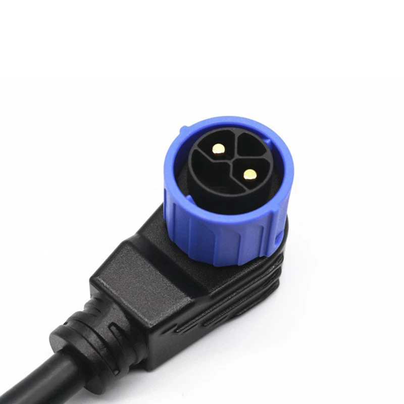 Штепсельная Вилка M25 для общей литиевой батареи электромобиля 20-50 А, соединительный провод 500 мм для хранения энергии, переходник с наружным колено M23 2 + 0