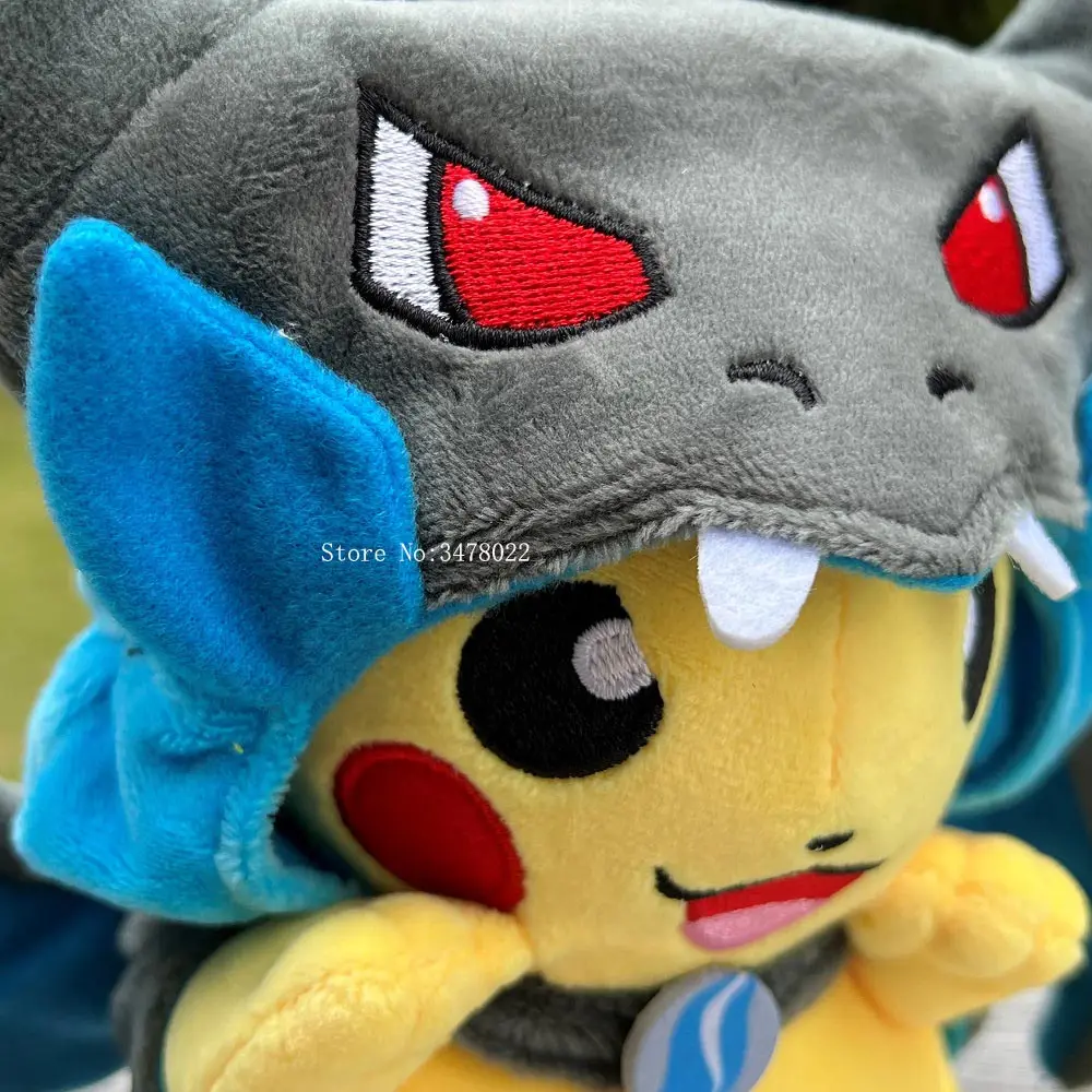 Фото 4 вида Косплей Покемон Плюшевая Мега блестящая Charizard XY Пикачу плащ Мягкая игрушка мультяшная Мягкая кукла №5