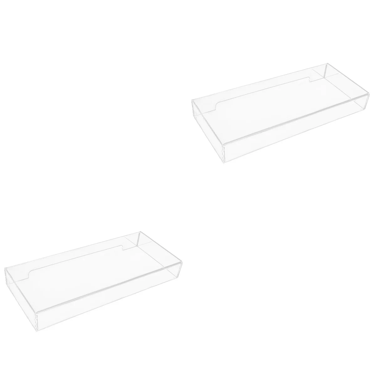 

2pcs Clear Acrylic Keyboard Cover Household Keyboard Protector Keyboard Case