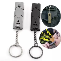 1pc cheerleading whistle high decibel survival edc outdoor portable multifunction sos keychain emergency tool