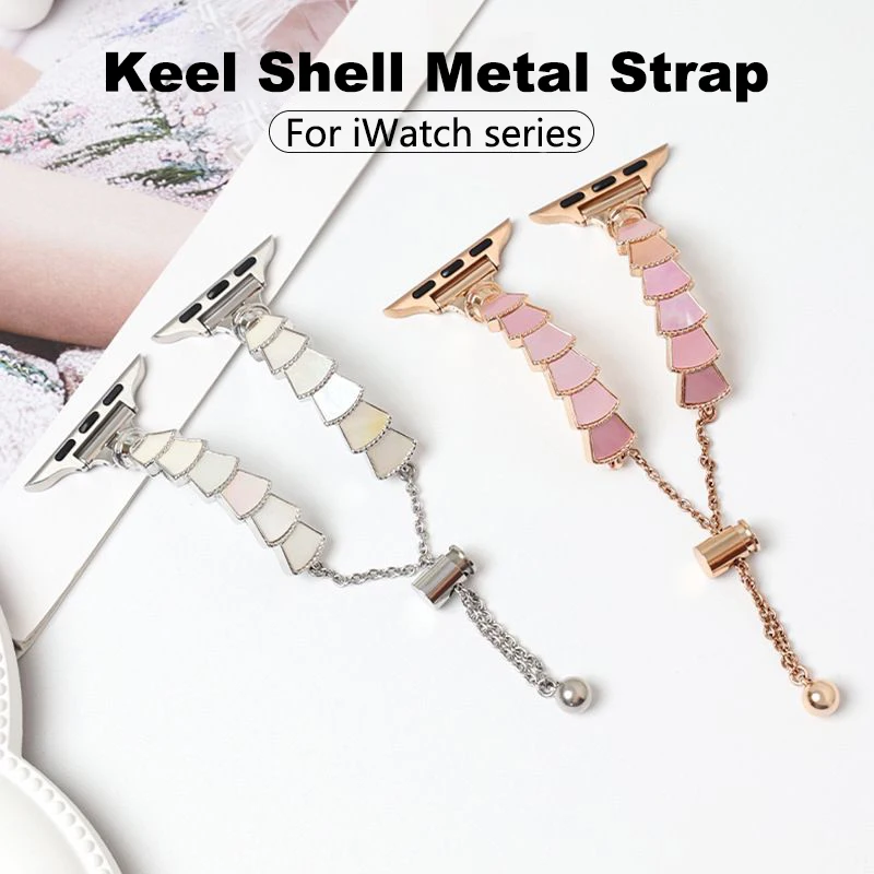 

Metal strap for apple watch band 49mm 40mm 38mm 44mm 45mm 42mm Luxury woman gift belt Bracelet correa iwatch series 8 7 6 4 SE 3