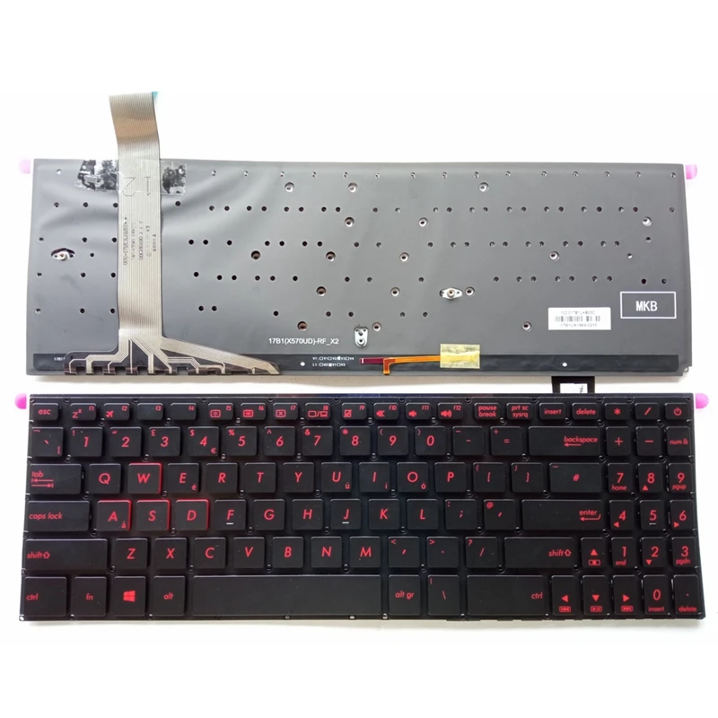 Новая клавиатура для ноутбука ASUS X570 X570U X570UD X570Z X570ZD X570D X570DD YX570 YX570UD YX570ZD FX570 FX570UD F570
