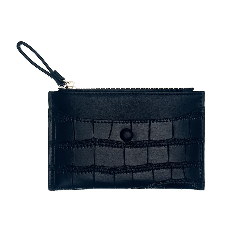 Простой и короткий женский кошелек для монет на молнии мини-сумка с несколькими