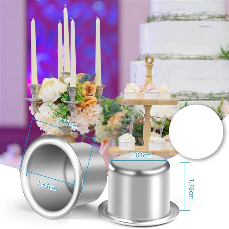 20 шт. металлические маленькие подсвечники чайные лампы серебряные Настольные