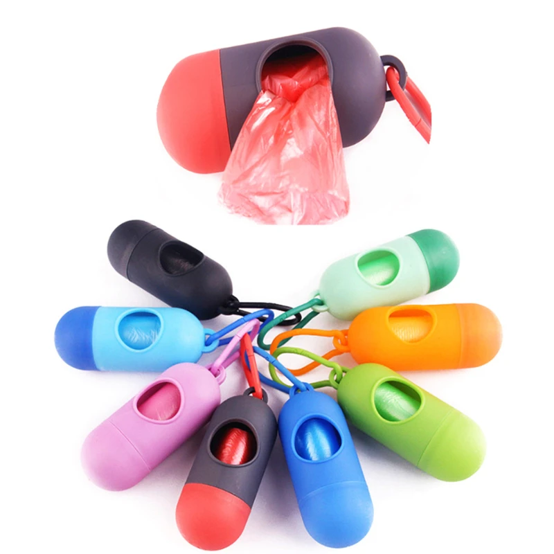 

2023NEW Pcs Practical Pet Dog Poop Bag Dispenser Waste Garbage Holder Dispensers + Poop Bags Set Pets Dogs Trash Cleaning Suppli