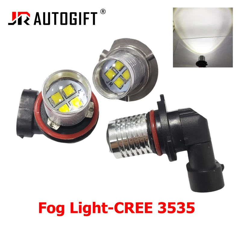 

10PCS fog Light for led h7 H8 H11 H10 H16 H4 9006 HB4 9005 HB3 CREE LED Chip 12-24V LED Bulb Car Auto DRL Lamp car accessories