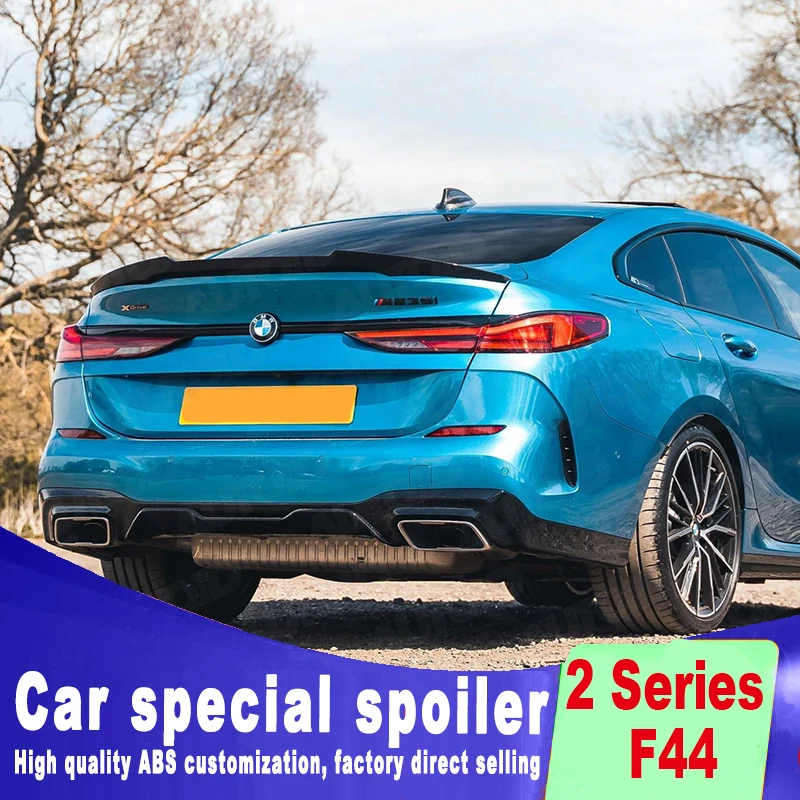 

New design For BMW 2 Series 4-door F44 Spoiler 2021 2022 2023 high quality spoiler by Glossy Black Carbon Fiber Spoilers