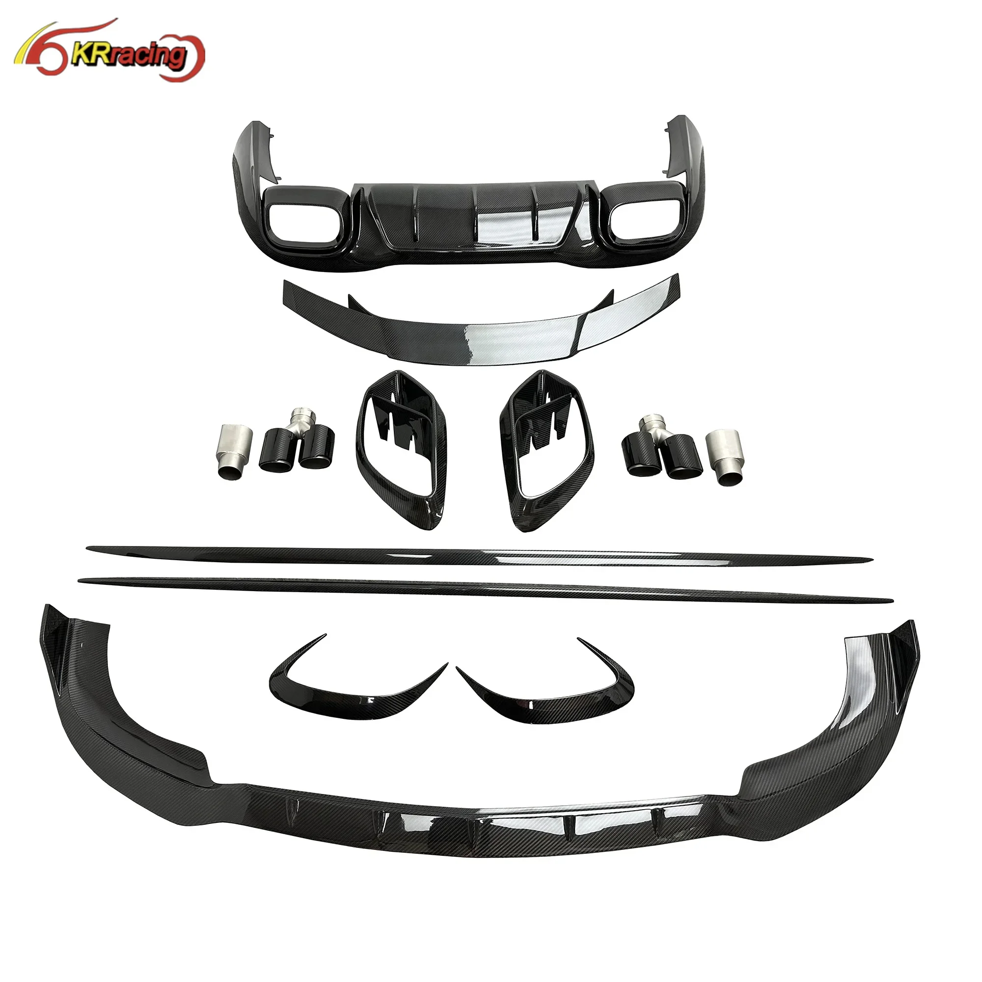 Автозапчасти из углеродного волокна Brabu Body Kit сухой автомобильный бампер крыло