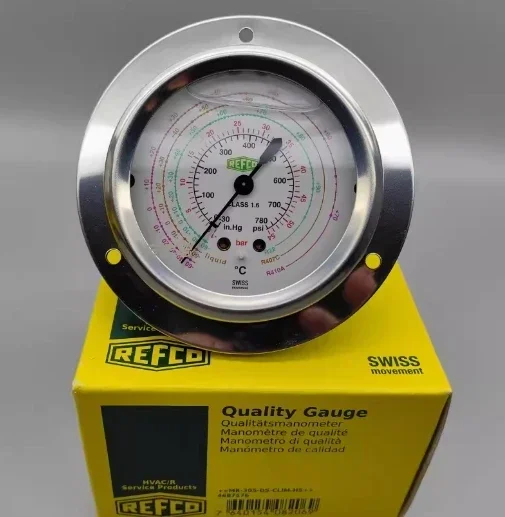 Оригинальный манометр рефрижераторного хладагента для холодильного