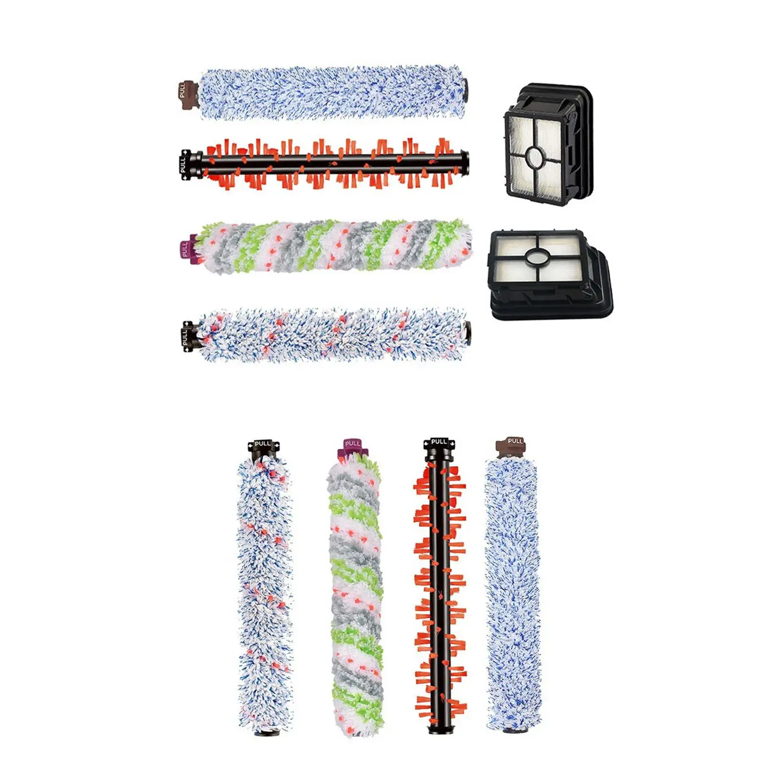 

4 сменных роликовых щетки, бытовые приспособления для пылесосов 1866 1868