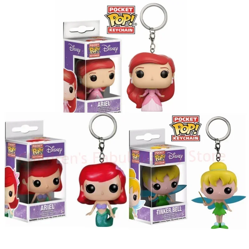 Карманные брелки FUNKO, брелок принцессы Тинкер Белл Ариэль, экшн-фигурка, игрушки, шахматный Малефисент, экшн-фигурка, игрушка с коробкой (art.: 3920d2d0846e2) - 3920d2d0846e2