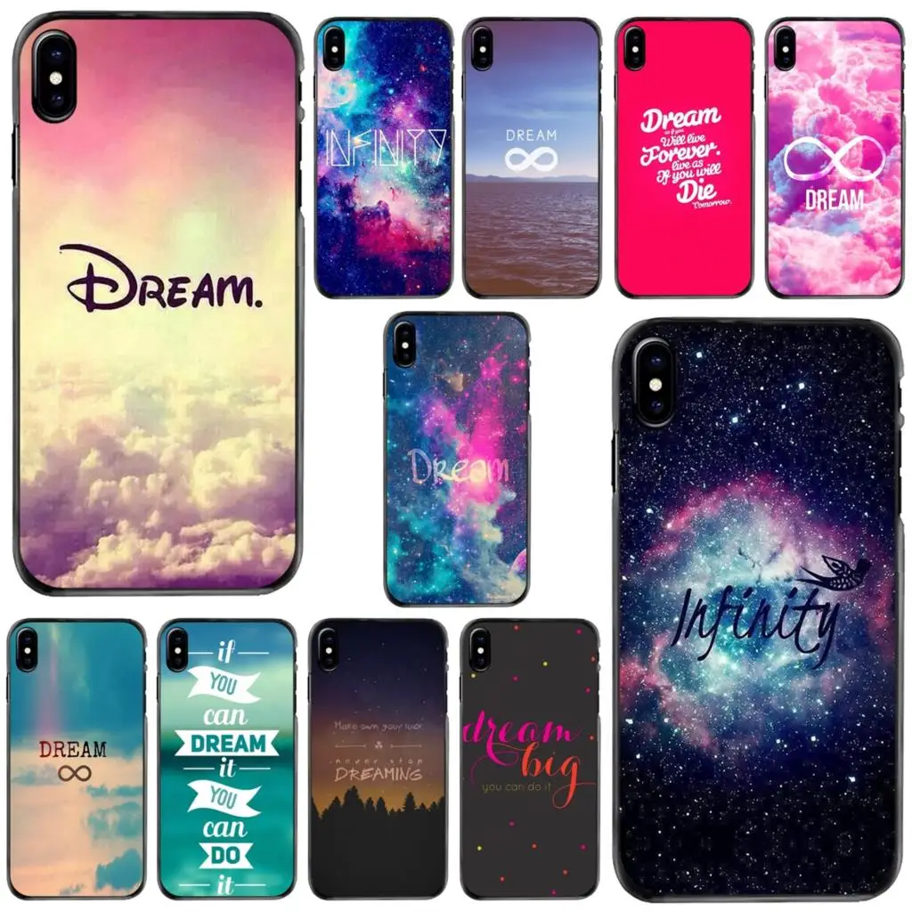 

Colorful Dream infinity Hard Phone Shell Case For Apple iPhone 11 12 13 14 Pro MAX Mini 5 5S SE 6 6S 7 8 Plus 10 X XR XS