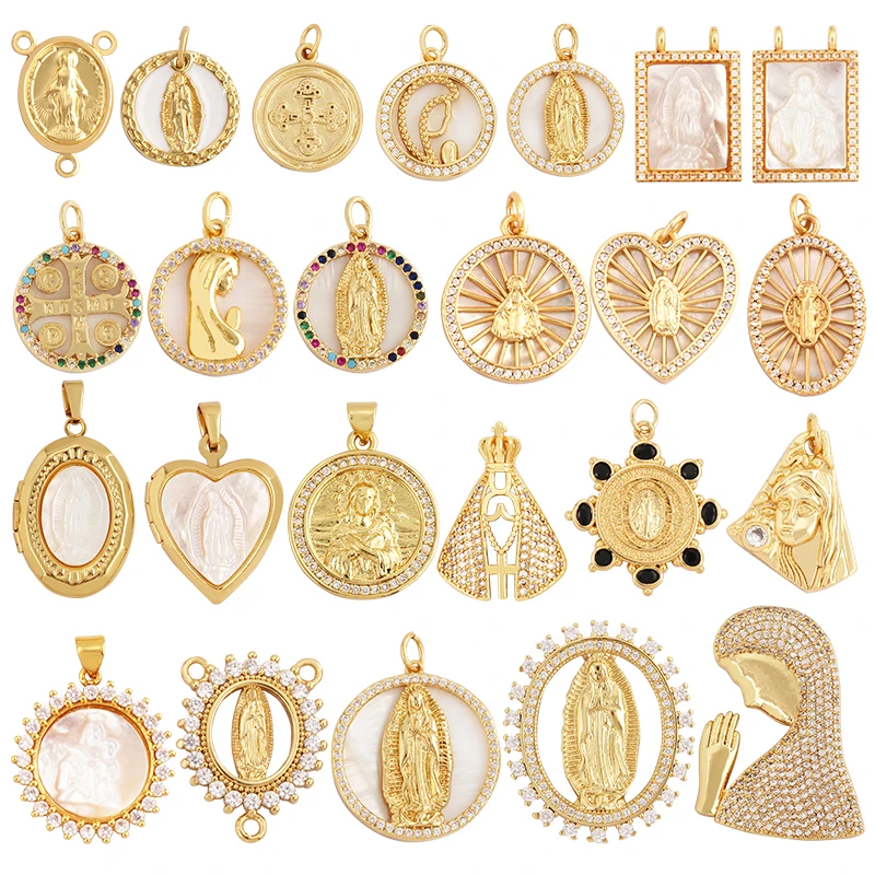 Очаровательная Геометрическая подвеска из кубического циркония, инкрустированная золотом 18 К